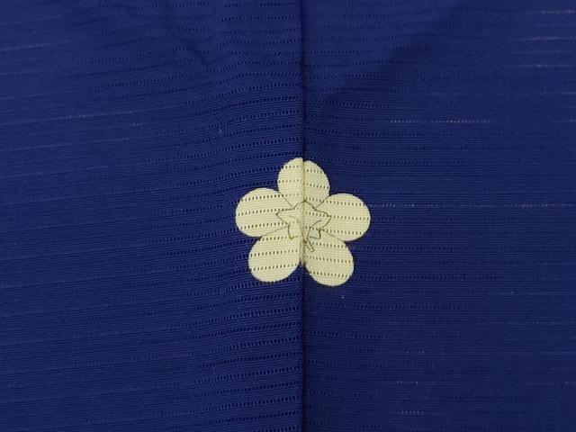 平和屋着物＊夏物 色無地 絽 瑠璃紺色 正絹 逸品 AABA5532sx