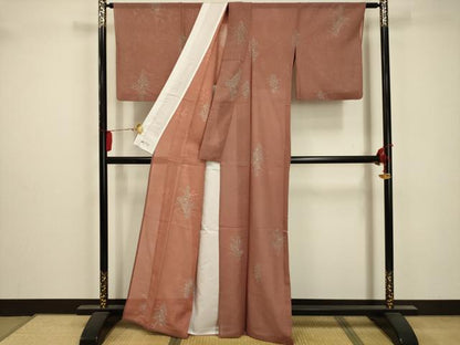 平和屋着物＊夏物 小紋 絽 草花紋紗 やまと誂製 正絹 逸品 AABA5535sx