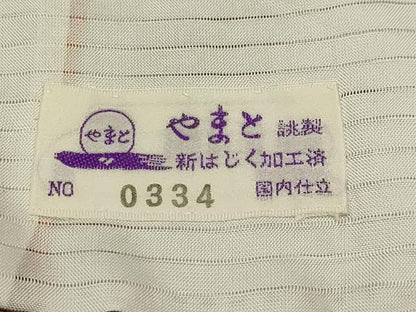 平和屋着物＊夏物 小紋 絽 草花紋紗 やまと誂製 正絹 逸品 AABA5535sx