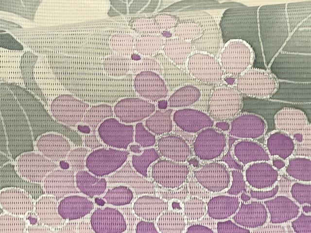 平和屋着物＊夏物 訪問着 絽 紫陽花 銀彩 正絹 逸品 AABA5538sx