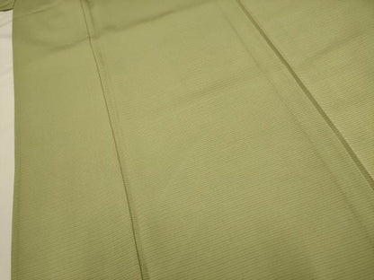 平和屋着物＊夏物 色無地 絽 若葉色 正絹 逸品 未使用 AABA5546sx