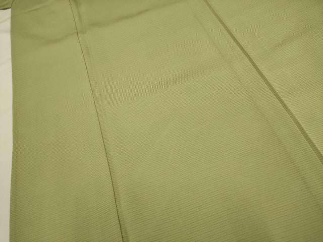 平和屋着物＊夏物 色無地 絽 若葉色 正絹 逸品 未使用 AABA5546sx