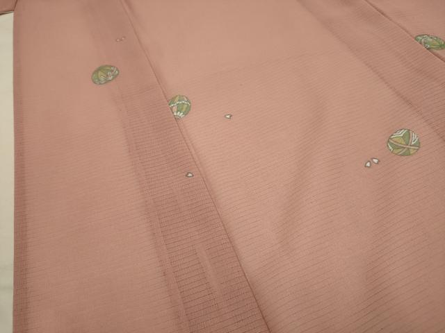 平和屋着物＊夏物 小紋 絽 鞠 洗える着物 AABA5561sx