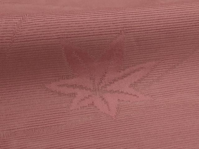 平和屋着物＊夏物 色無地 絽 楓紋紗 蘇芳香色 洗える着物 AABA5564sx