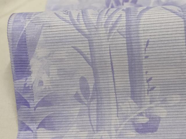 平和屋着物＊夏物 小紋 絽 風景文 洗える着物 AABA5567sx