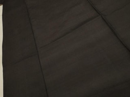 平和屋着物＊夏物 男性 小紋 紗 黒地 正絹 逸品 AABA5577sx
