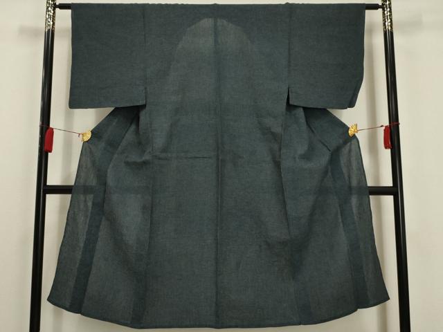 平和屋着物＊夏物 男性 小紋 紗 霞文 AABA5581sx