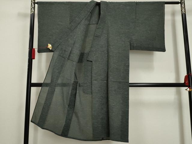 平和屋着物＊夏物 男性 小紋 紗 霞文 洗える着物 AABA5583sx