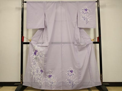 平和屋着物＊夏物 訪問着 絽 草花文 洗える着物 未使用 AABA5596sx