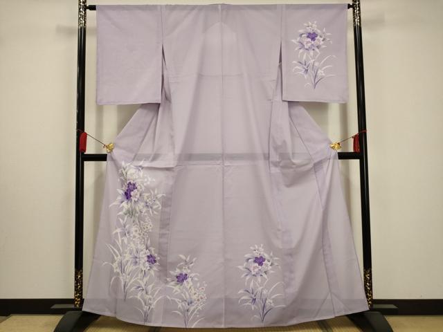 平和屋着物＊夏物 訪問着 絽 草花文 洗える着物 未使用 AABA5596sx