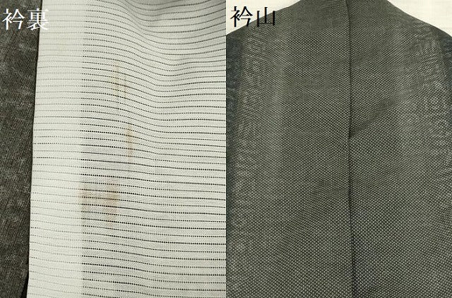 平和屋着物＊夏物 小紋 紗 南天文 洗える着物 AABA5599sx