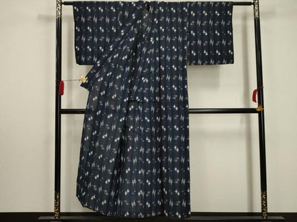 平和屋着物＊夏物 綿琉球 琉球絣文様 綿 逸品 AABA5601sx