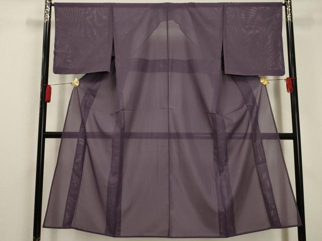 平和屋着物＊夏物 色無地 絽 竜胆色 洗える着物 未使用 AABA5610sx