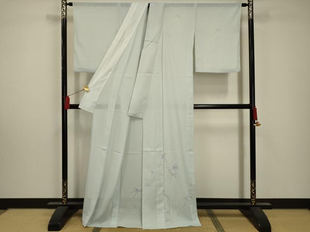 平和屋着物＊夏物 訪問着 絽 南天文 洗える着物 AABA5621sx
