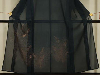 平和屋着物＊夏物 訪問着 絽 枝葉文 正絹 逸品 AABA5656sx