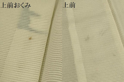 平和屋着物＊夏物 小紋 絽 枝花文 洗える着物 AABA5675sx