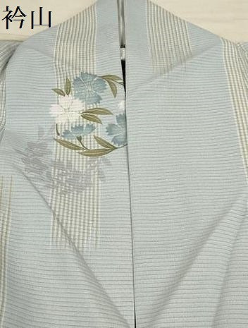 平和屋着物＊夏物 小紋 絽 花丸文 洗える着物 AABA5678sx
