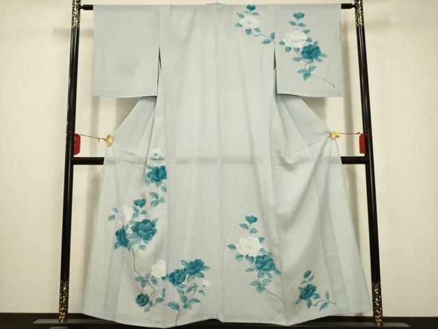 平和屋着物＊夏物 訪問着 絽 枝花文 正絹 逸品 AABA5683sx