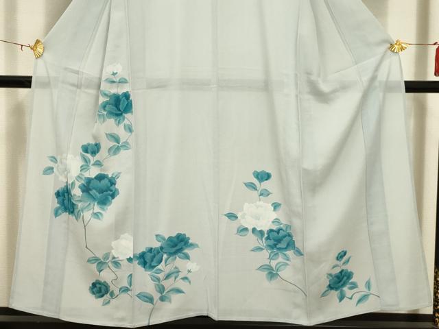平和屋着物＊夏物 訪問着 絽 枝花文 正絹 逸品 AABA5683sx
