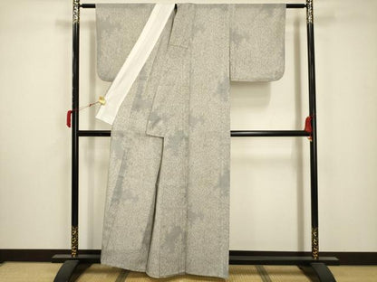 平和屋着物＊夏物 小紋 紗 樹林文 洗える着物 AABA5689sx
