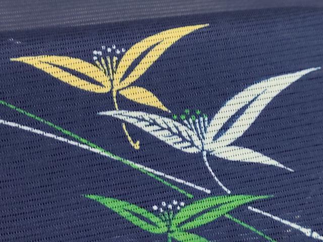 平和屋着物＊夏物 小紋 絽 草花文 洗える着物 AABA5693sx