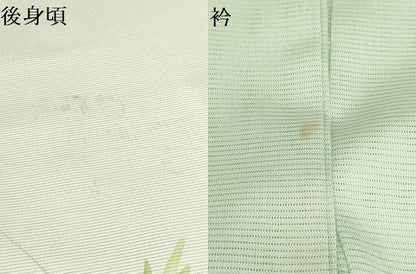 平和屋着物＊夏物 訪問着 絽 枝葉文 洗える着物 AABA5694sx
