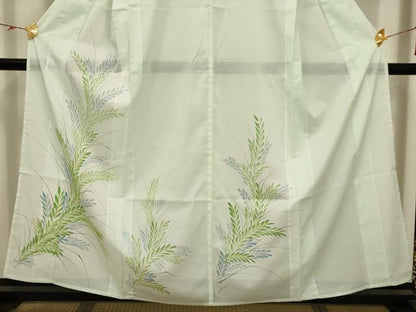 平和屋着物＊夏物 訪問着 絽 枝葉文 洗える着物 AABA5694sx