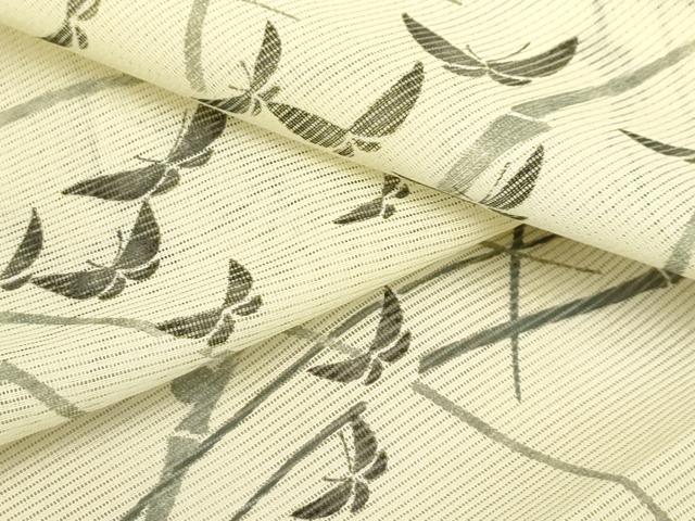 平和屋着物＊夏物 小紋 絽 舞蝶文 暈し染め 正絹 逸品 AABA5704sx