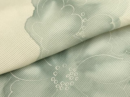 平和屋着物＊夏物 小紋 絽 草花文 正絹 逸品 AABA5717sx