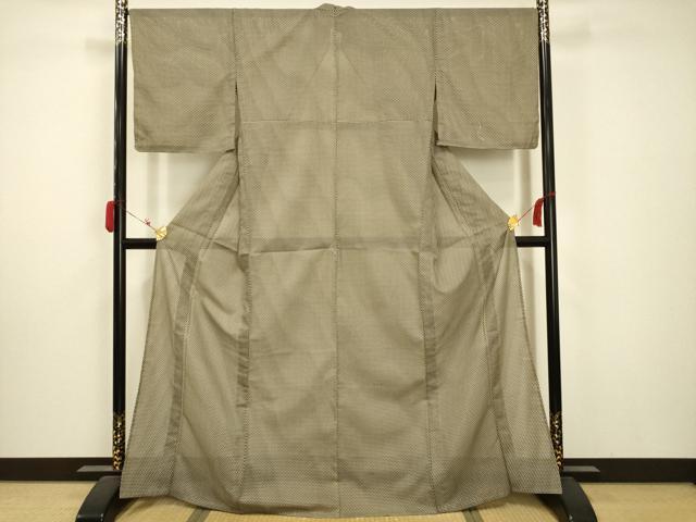 平和屋着物＊夏物 江戸小紋 絽 鱗文 洗える着物 未使用 AABA5718sx