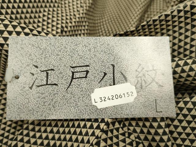 平和屋着物＊夏物 江戸小紋 絽 鱗文 洗える着物 未使用 AABA5718sx