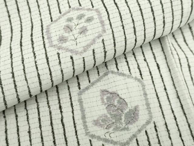 平和屋着物＊夏物 小紋 亀甲花蝶文 洗える着物 AABA5723sx