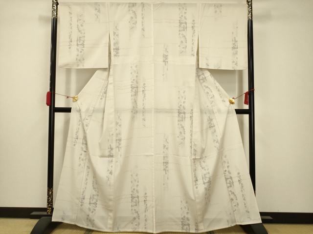 平和屋着物＊夏物 小紋 絽 霞文 洗える着物 AABA5726sx
