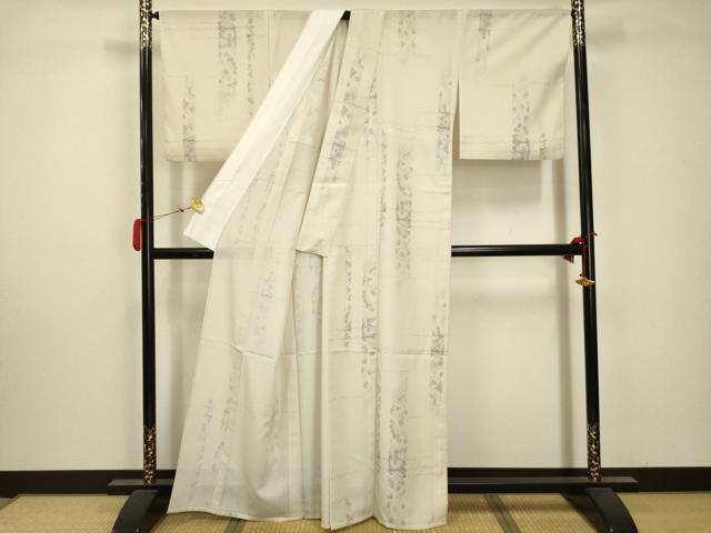 平和屋着物＊夏物 小紋 絽 霞文 洗える着物 AABA5726sx