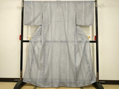 平和屋着物＊夏物 世界的ファッションデザイナー 山本寛斎 kansaiブランド 小紋 絽 間道 洗える着物 AABA5734sx