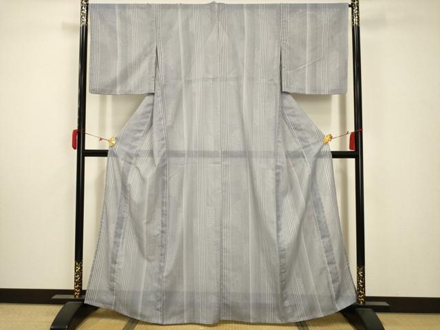 平和屋着物＊夏物 世界的ファッションデザイナー 山本寛斎 kansaiブランド 小紋 絽 間道 洗える着物 AABA5734sx
