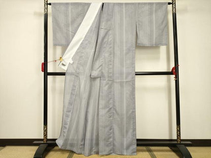 平和屋着物＊夏物 世界的ファッションデザイナー 山本寛斎 kansaiブランド 小紋 絽 間道 洗える着物 AABA5734sx