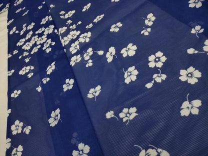 平和屋着物＊夏物 小紋 絽 舞花文 洗える着物 AABA5747sx