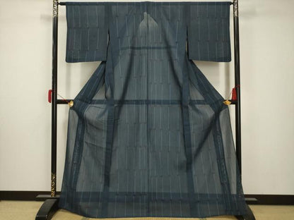 平和屋着物＊夏物 本場大島紬 夏大島 間道 正絹 逸品 AABA5751sx