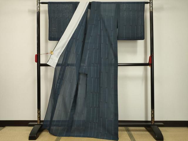平和屋着物＊夏物 本場大島紬 夏大島 間道 正絹 逸品 AABA5751sx