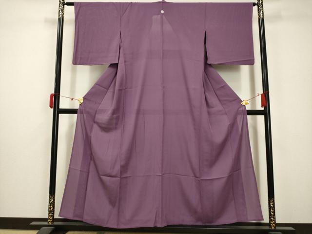 平和屋着物＊夏物 色無地 絽 二藍色 正絹 逸品 AABA5752sx