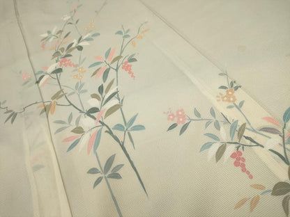 平和屋着物＊夏物 訪問着 絽 枝花文 正絹 逸品 AABA5754sx