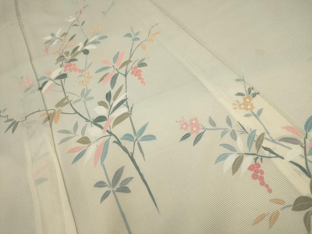 平和屋着物＊夏物 訪問着 絽 枝花文 正絹 逸品 AABA5754sx