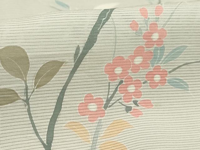 平和屋着物＊夏物 訪問着 絽 枝花文 正絹 逸品 AABA5754sx