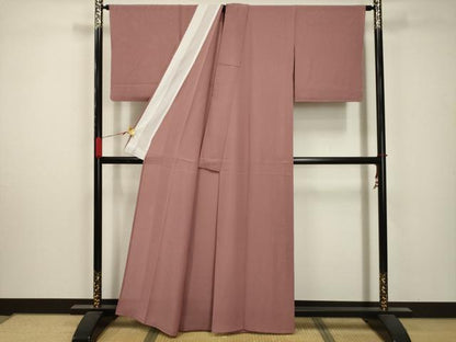 平和屋着物＊夏物 色無地 絽 退紅色 正絹 逸品 未使用 AABA5756sx