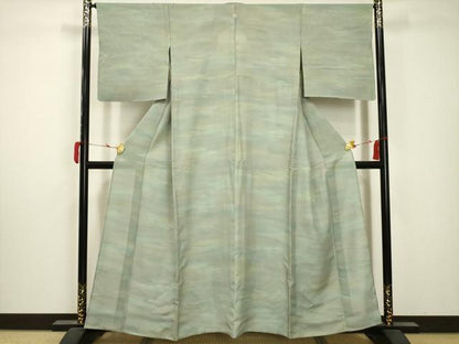 平和屋着物＊夏物 小紋 絽 霞文 暈し染め 正絹 逸品 AABA5758sx