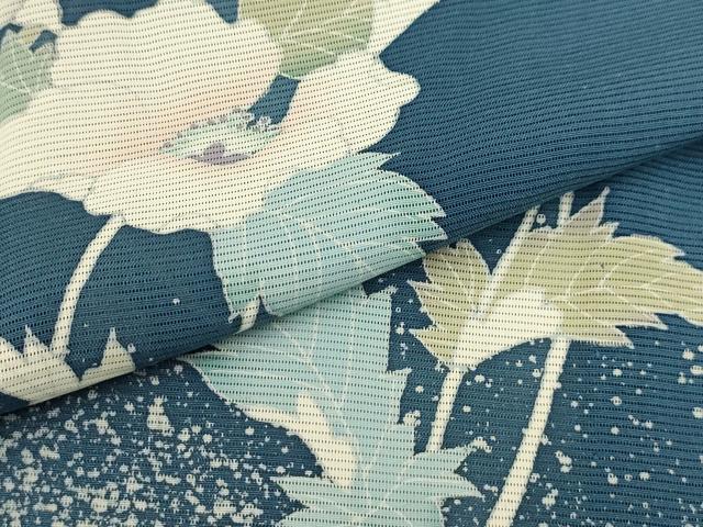 平和屋着物＊夏物 訪問着 絽 草花文 正絹 逸品 AABA5761sx