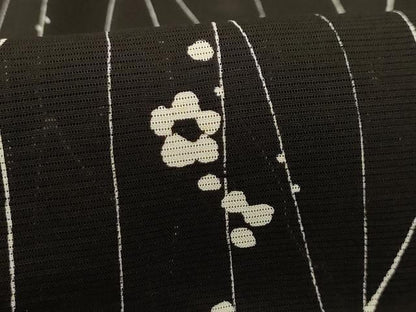 平和屋着物＊夏物 小紋 絽 枝花文 正絹 逸品 AABA5763sx