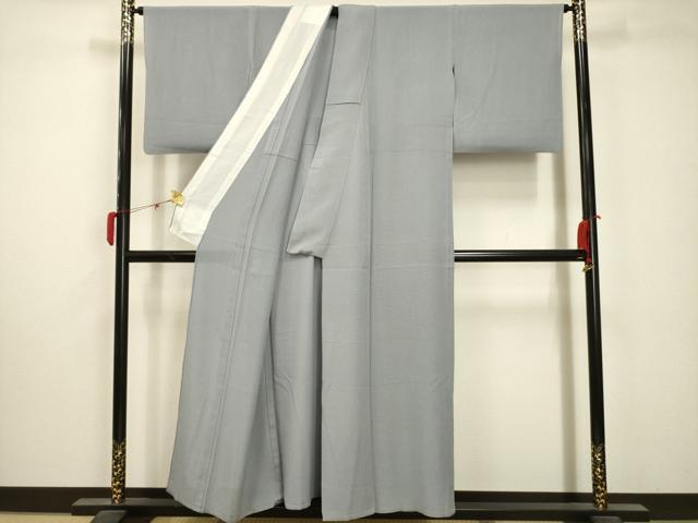 平和屋着物＊夏物 色無地 絽縮緬 秘色色 正絹 逸品 AABA5765sx