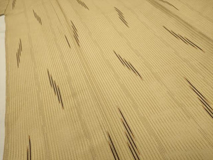 平和屋着物＊夏物 小紋 縦絽 霞文 正絹 逸品 AABA5772sx